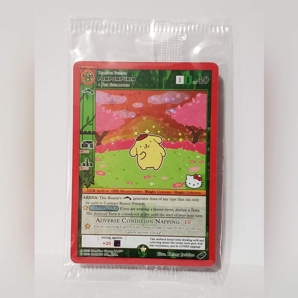 MetaZoo Sanrio PomPomPurin Trading Card SDCC 2023 LIMITED EXCLUSIVE
